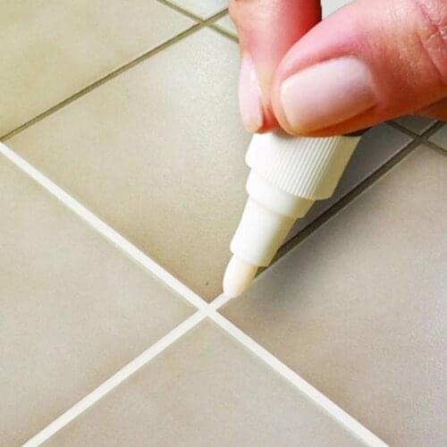 2021 Non Toxic Tile Marker Repair Wall Pen White Grout Marker Odorless for Tiles Floor and Tyre Suitable Car Painting Mark Pen