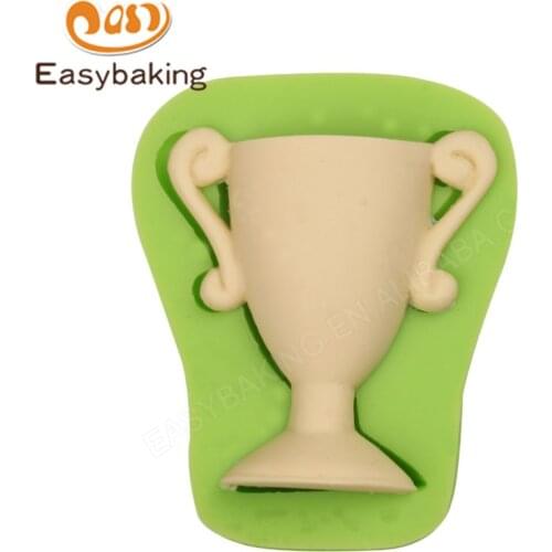 3D Champion Trophy Shape Silicone Arts Mold Chocolate Candy Moulds Cake Decorating Tools for Souvenir