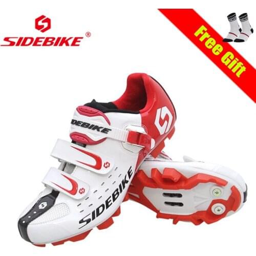 SIDEBIKE Sapatilha Ciclismo Mtb Men Women White Professional Cycling Shoes Breathable Self-locking Riding Bicycle Shoes