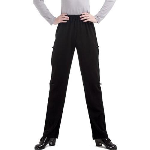 Latin Dance Pants For Male Adult New Green/Black Latin/Rumba Practice Clothes Modern Standard Dance Training Costumes VO883