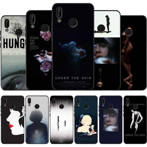 Under the skin black soft Phone Case for huawei P40 P30 P20 P10 Pro lite P9 Lite nova 4E 6SE Psmart 2019 Y6 9 Prime