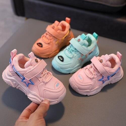 Kids Sports Shoes New Spring Baby Fashion Sneakers Boys Girls 1-6 Years Baby First Walkers Baby Toddler Running Shoes Sneakers