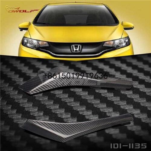 For Honda Fit 2014-18 modified carbon fiber lamp eyebrow
