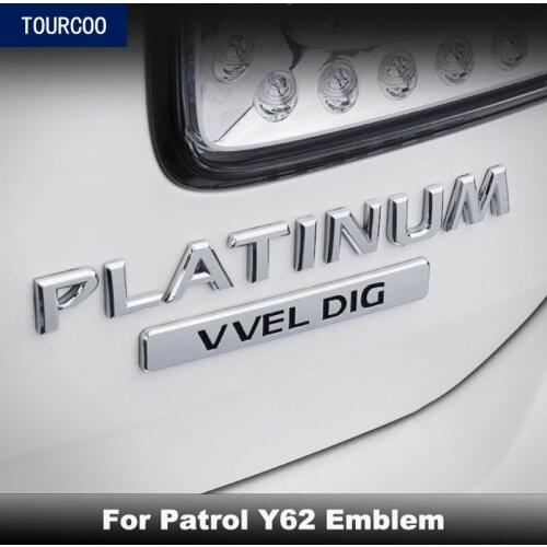 For Patrol Y62 Rear Trunk Highly Configured Emblem Badge Sticker Car Styling Modification Accessories