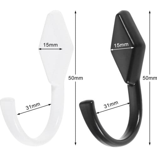 Dophee 10/20pcs Wall Holder Hanger Towel Hook Keys Home Decor Kitchen Bathroom Hook Accessories