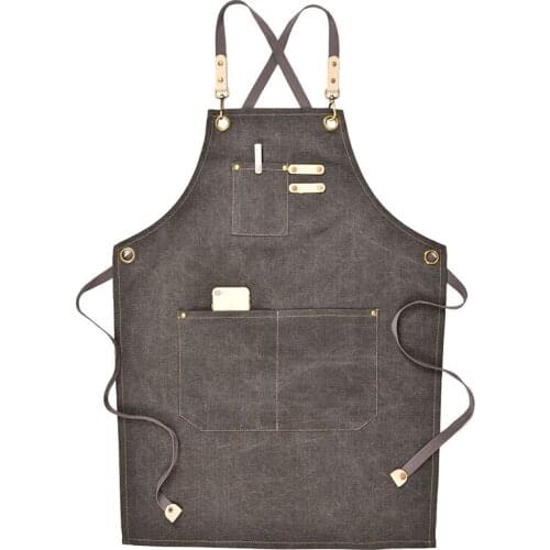 Apron Industrial Wind Canvas Belt Denim Fashion Home Daily Barista Barber Restaurant Waiter Men and Women Work Clothes