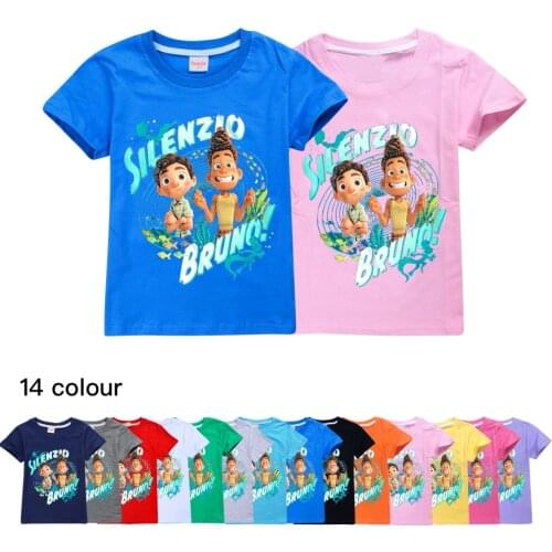 2021 Disney New Style Summer Childrens Boy Cartoon Luca Cute T-shirt 3D Printed Girl Street Clothing Kids Clothes Baby T-shirt
