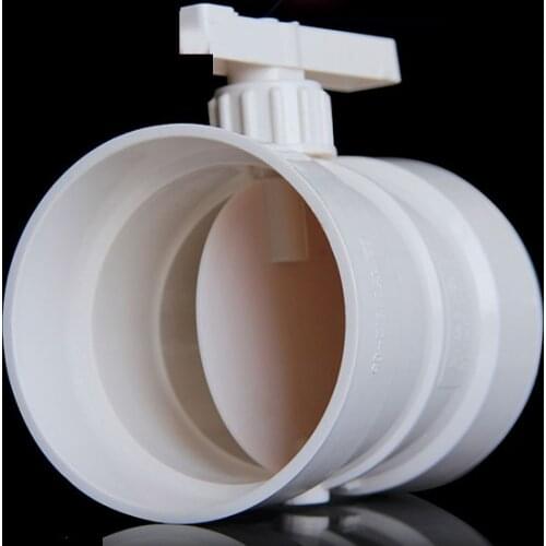 Gogo 75mm 110mm PVC pipe manual switch valve Air volume control valve