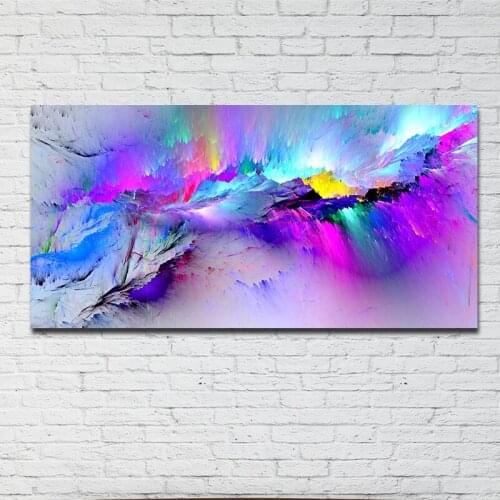 GOODECOR Canvas Art Home Decor Printed Oil Painting Wall Pictures For Living Room Abstract Unreal Clouds Wall Artwork No Frame