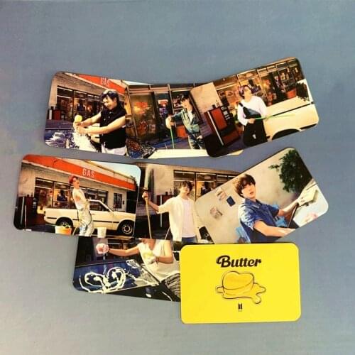 KPOP South Korean Groups Bangtan Boys Card New Album BUTTER Card Photocard Poster JUNG KOOK SUGA V JIMIN JIN J-HOPE Fans Gifts