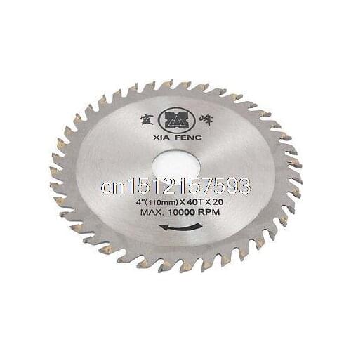 Red 110mm x 20mm 40T Disc Wheel Slitting Saw Blade