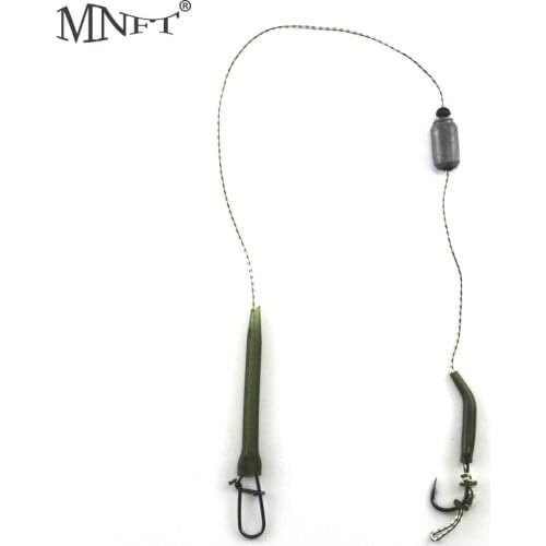 MNFT 2Set Carp Fishing Hair Rigs High Carbon Steel Hook Swivel Carp Rigs Accessories