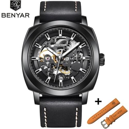 BENYAR Fashion Mechanical Set Men Watch Waterproof Classic Luxury Automatic Business Male Wrist Watch Sport Relogio Masculino