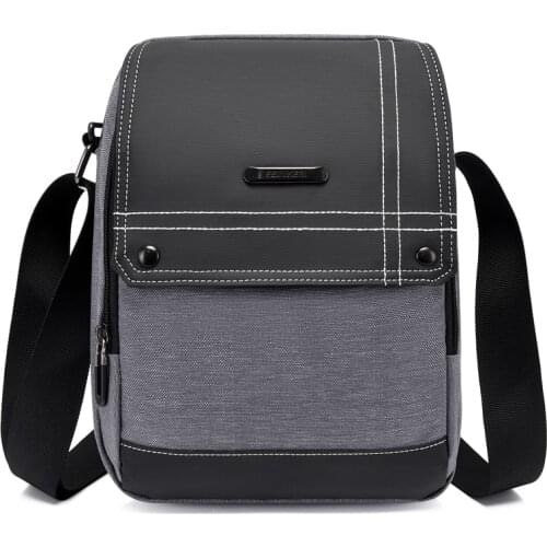 Mens Messenger Bag Crossbody Shoulder Bags Men Small Sling Pack Waterproof Oxford Packs for Work Business Travel Satchel Purse