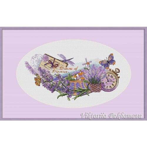 Needlework Cross stitch Handmade 14CT Counted Canvas DIY,Cross-stitch kits,Embroidery embroidery Lavender home in dream 39-24