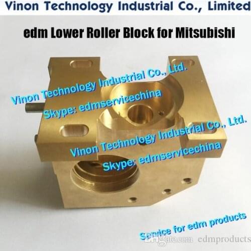 X181A788G71 FA Lower Brass Roller Block for Mitsubishi FA machine X181-A788-G71, DCA96A,DCA9600 edm FA20 Guide block X181A788G72
