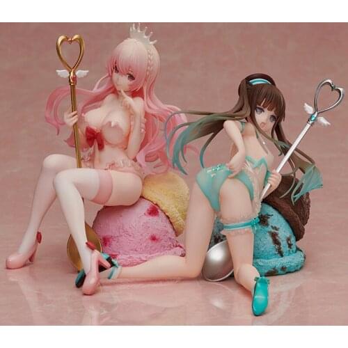 2019 New Native BINDing Tasting Girl Ichigo Milk Choco Mint Figure Anime Sexy Girl PVC Action Figure Model Toys Sexy Figure Doll