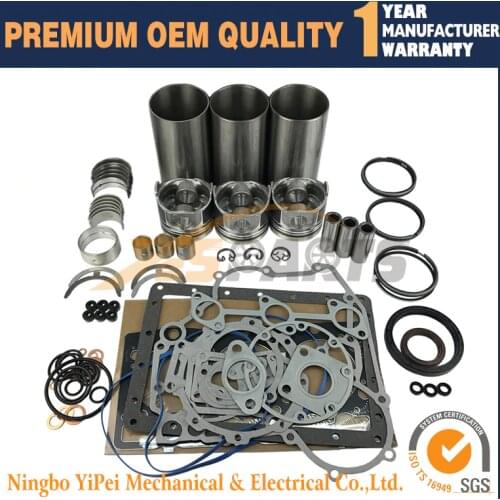 STD New For Kubota D1105 engine Overhaul Rebuild Kit Piston Ring Gasket liner Bearing