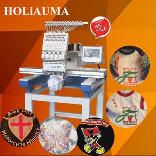 One head flat big computerized embroidery machine in embroidery machine prices