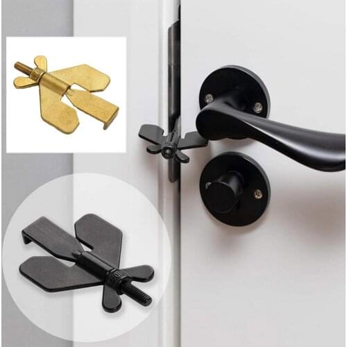 304 Stainless Steel Portable Travel Door Lock Anti-Theft Door Lock Stopper Hotel Lock Self-Defense Door Stopper Lock