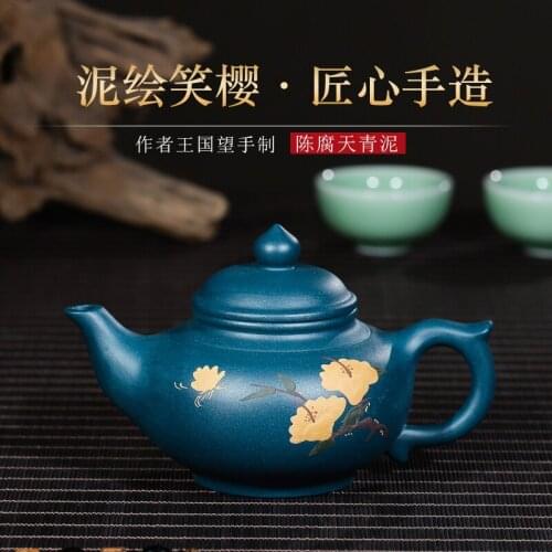 ★undressed ore azure classic smile sakura pot of manual mud mud painting decals on sale home make tea with the teapot