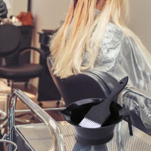 Hair Colouring Brush Mixing Bowl Comb Brushes Plastic Tint Coloring Salon for Hair Decorative Caring Accessories