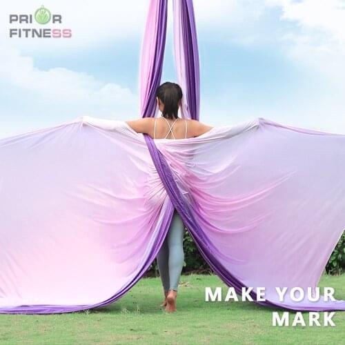 14 yards 12.8 meters aerial silk fabric 2021 low stretch gradient colors yoga cloth acrobatic performance sling