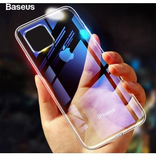 Baseus High Transparent Silicone Case For iPhone 11 Case Ultra Thin Soft TPU Cover Case For iPhone 11 Pro Max XS Xr Case Cover