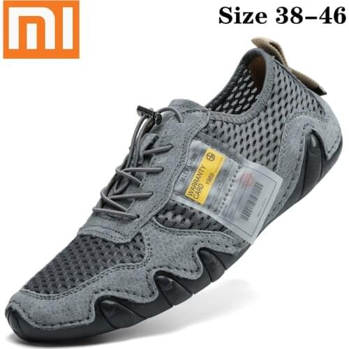 Xiaomi Mijia Genuine Leather Shoes Men Casual Shoes For Men loafers Men Flats comfortable walking Men shoes leather