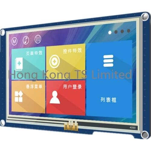 X3 serials TJC4827X343_011R 4.3 inch resistive screen serial port smart screen, string command screen
