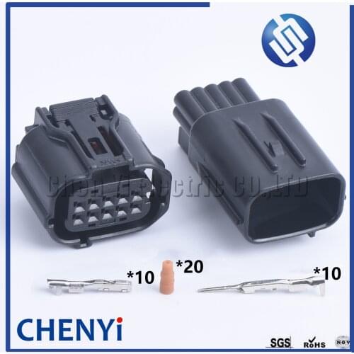 1set 10 Pin 12380 6189-1134 6188-0696 Waterproof Automotive Socket radar sensor Distance Sensor Connector For Toyota 90980-12380