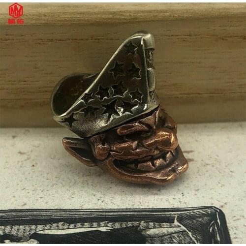 1 PC Clown Paracord Knife Beads EDC Outdoor Pocket Tools Paracord Bead Pendant