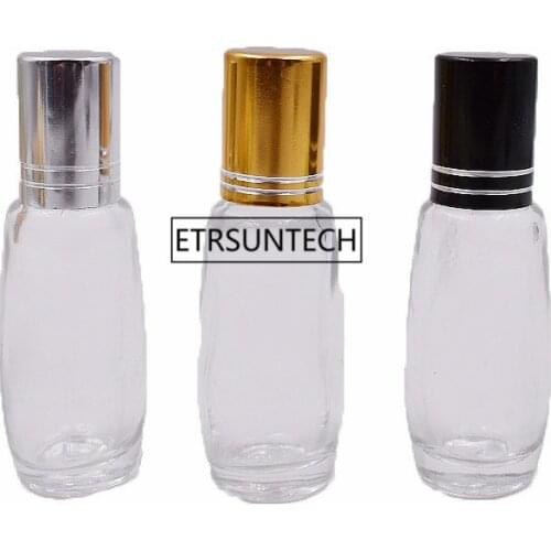 100pcs 8ml Glass Roll-on Bottles with Stainless Steel Roller Balls Empty Essential Oil Perfume Refillable Bottles F3326