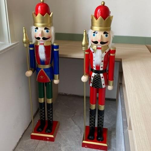 120 cm nutcracker puppet soldiers decoration to the hotel coffee shop furnishing articles furnishing articles Nordic household g