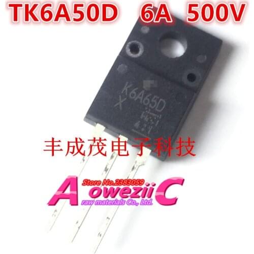 Aoweziic 100% new imported original TK6A50D K6A50D 500V 6A TK6A53D K6A53D 525V 6A TK6A55DA K6A55DA 550V 5.5A TO-220F