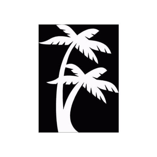 Car motorcycle laptop Palm Tree Srickers Hawaii Beach Window Decal Sticker 16x12cm