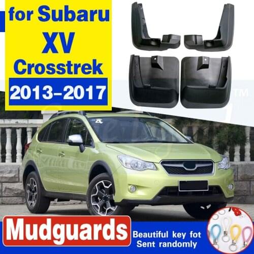 For Subaru XV Crosstrek 2013-2017 Set Molded Car Mud Flaps Mudflaps Splash Guards Mud Flap Mudguards Fender Front Rear Styling