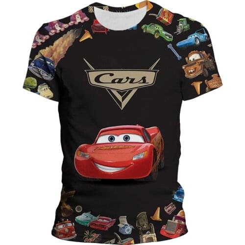 Disney Cartoon Anime Cars 3D Print T Shirt Men Women Children Summer Fashion Streetwear Boy Girl Kids Short Sleeve Cool Tops Tee