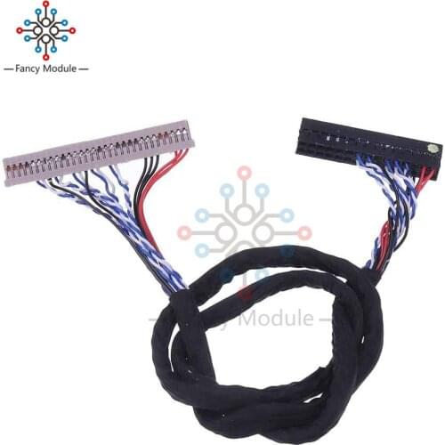 Diymore DF14D8 20P 20Pin 1CH 8-bit Driver Cable LVDS 60CM 7-15 inch LCD Common Screen Line for Arduino V29 V59 Power Module