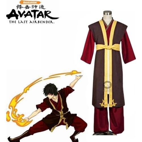 Avatar The Last Airbender Prince Zuko Cosplay Costume Anime Custom Made Uniform