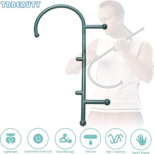 Trigger Point Massage Stick Full Body Muscle Pain Relief Handheld Massage Stick Back Hook Massager Pressure Point Therapy