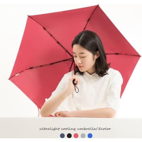 Mini Pocket Umbrella Sun Rain Folding Travel Windproof Portable Women Girls Uv Protection Parasol Ultra Light 160g Umbrella Y6S