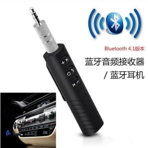 100pcs Mini Bluetooth Receiver Audio Transmitter 3.5mm Jack Handsfree Bluetooth Kit Music Adapter Bluetooth Car AUX