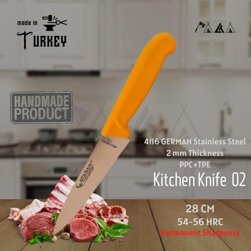 ATASAN Gold Series Mini Chef Kitchen Knife 02 Steak Meat Handmade High Quality Professional Stainless Steel Chefs Knives 2021