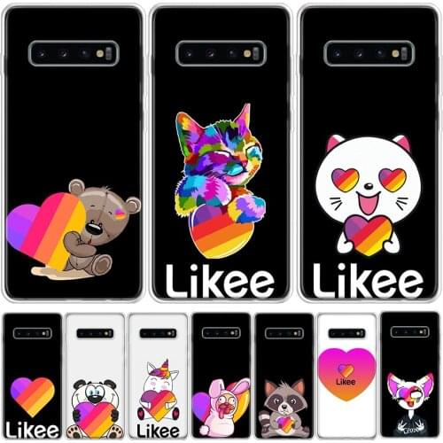 Fashion Likee cat bear love heart Phone Case For Samsung GalaxyA90 A71 A70 A51 A50 A41 A40 A30 A21 A10 A9 A8 A7 A6Plus M30S A20E