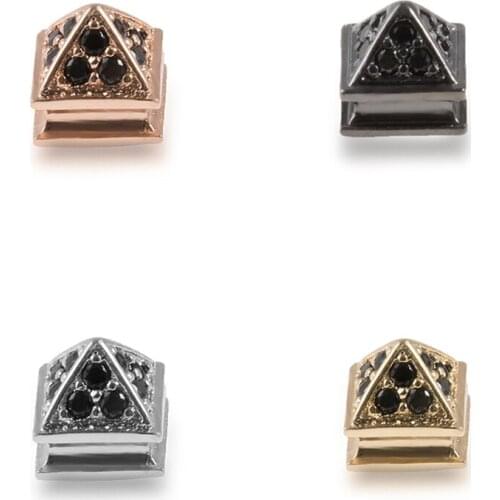 7.6×8.1mm Fashion Trend Irregular Cube Copper Metal Connector DIY Fashion Bracelet Necklace Jewelry Making