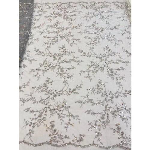 The new listing exquisite heavy-duty flower bead tube + sequined tulle embroidery, suitable for fashionable ladies' skirts