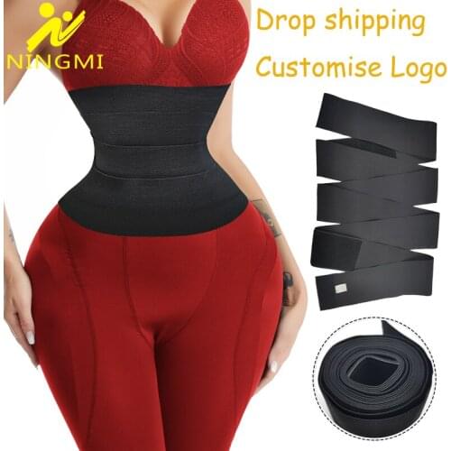 NINGMI Waist Trainer Belt Women Slimming Belt Belly Slim Shapewear Girdle Strap 3m/ 4m/ 5m/ 6m Plus Size Belt for Drop Shipping