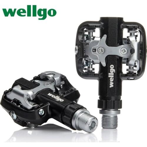 Wellgo WM001 Self-Locking Pedals MTB Bike Clipless Pedal Ultralight Bicycle Mountain Road Bike Folding Cycling Pedals