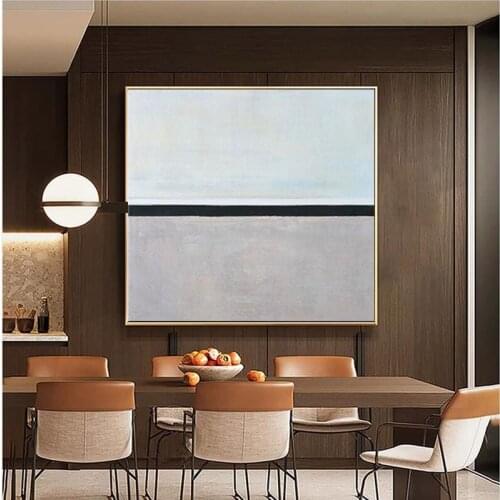 Handmade Nordic Impressions Wall Decoration Canvas Acrylic Oil Painting Black Line Pictures For Home Design Living Room Decor